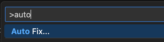 auto fix command