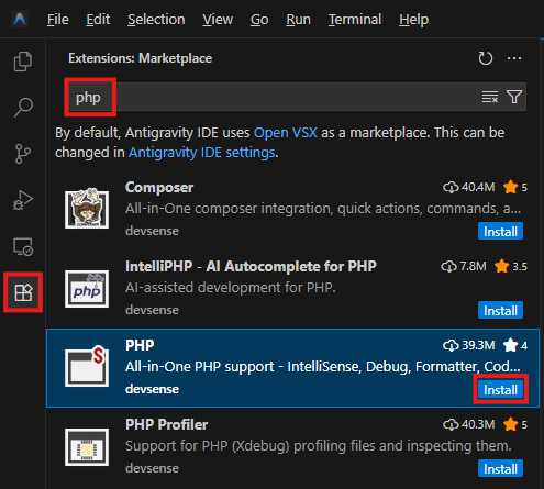 php extension
