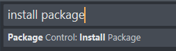 install package