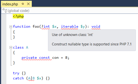 PHP 7.1 compatibility