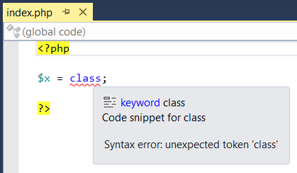 Syntax error