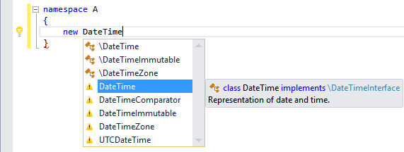 IntelliSense Invisible Types