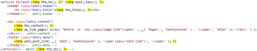 PHP/HTML syntax highlighting