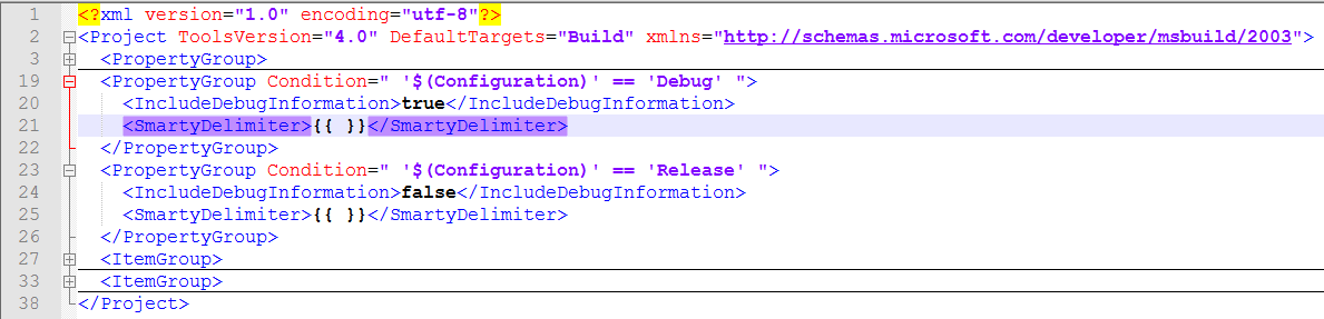 Smarty delimiter settings