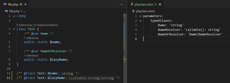 phpstan neon support