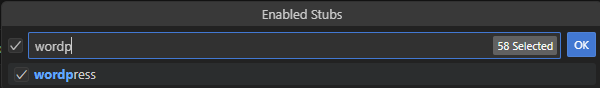 wordpress stubs