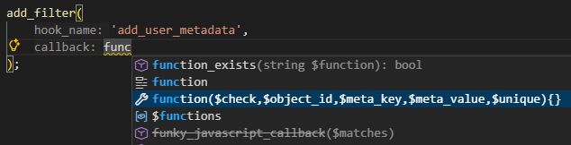 hook callback completion
