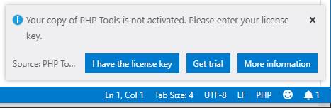 Activate PHP Tools
