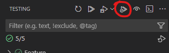 start code coverage