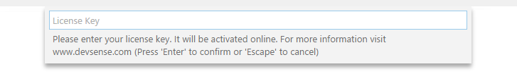 Enter License Key