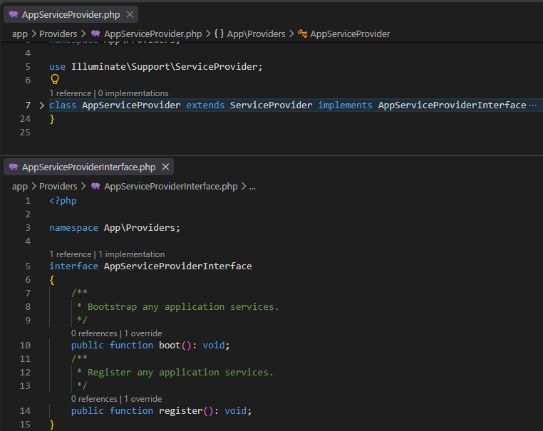 extract interface
